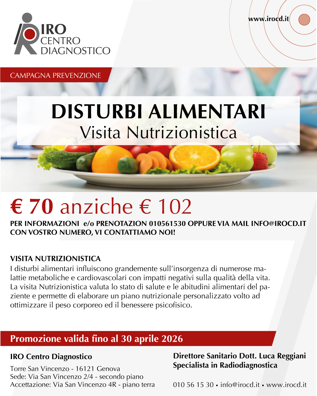 Prevenzione Nutrizionistica – Aprile 2026